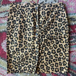 Ralph Lauren Animal Print Pencil Skirt